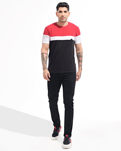 Men Color Block T Shirt