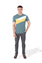 Men Geometric Color Block T Shirt For MEN - ENGINE