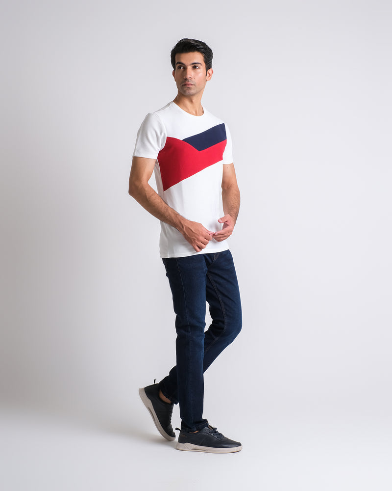 Men Panel Tee - Engine - Buy Now