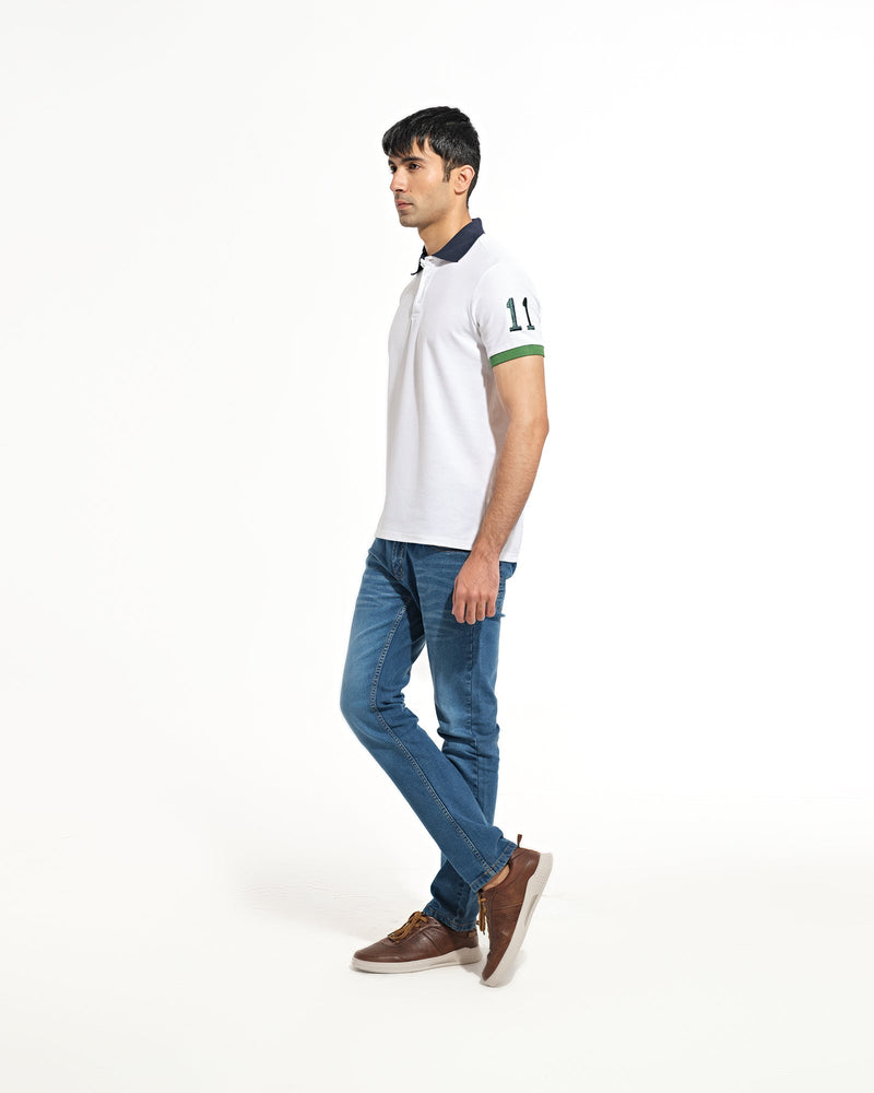 Men Embroidered Polo Tee - Engine - Buy Now