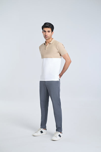 Men S/S Panel Polo