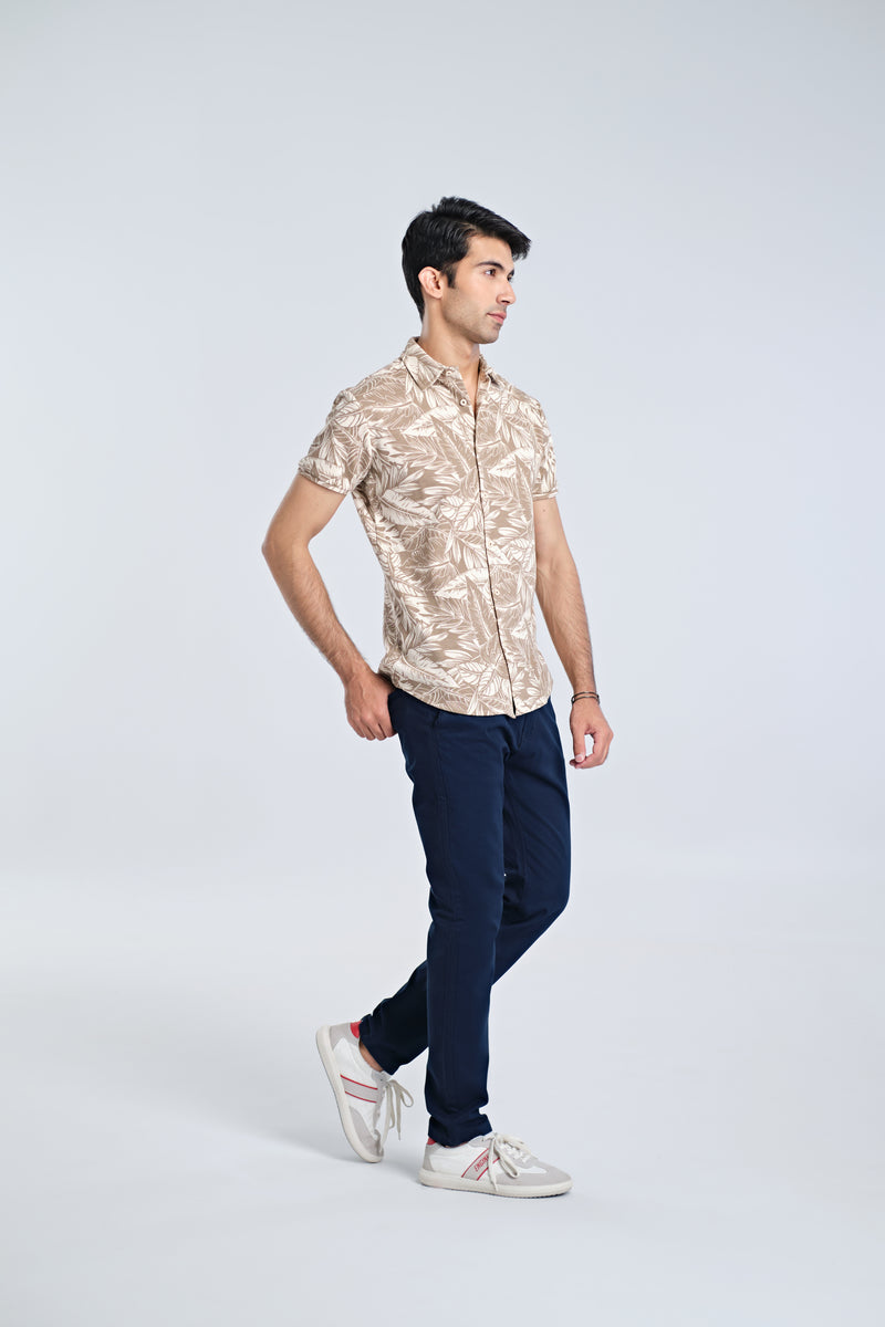 Men S/S Printed Button Down - Engine - Buy Now