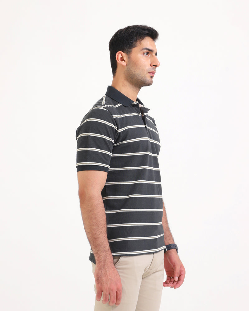 Men Yarn Dyed Polo Tee - Engine - Buy Now