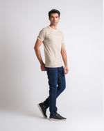 Men Knitted Striped Tee - Engine - Buy Now