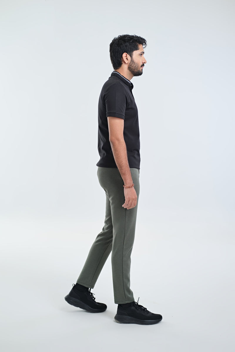 Men Ban Collar Polo Tee - Engine - Buy Now