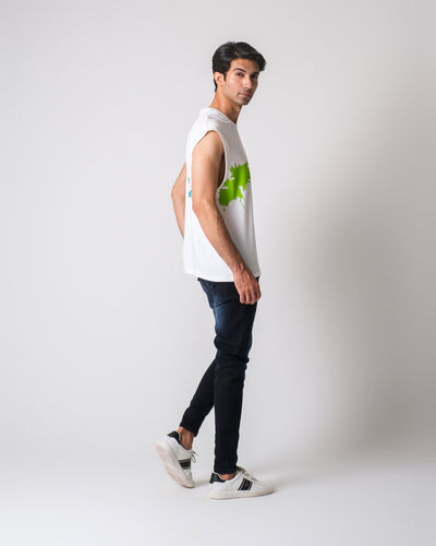 Men Sleeveless Graphic T-Shirt