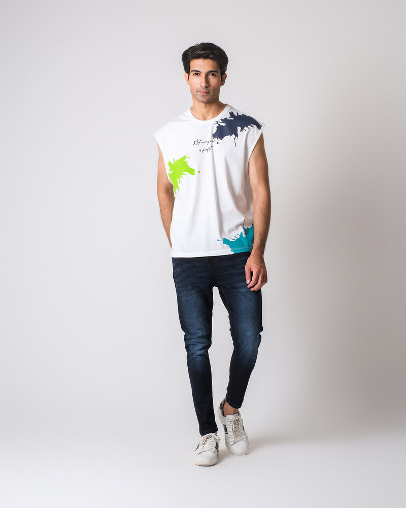 Men Sleeveless Graphic T-Shirt - Engine - Buy Now