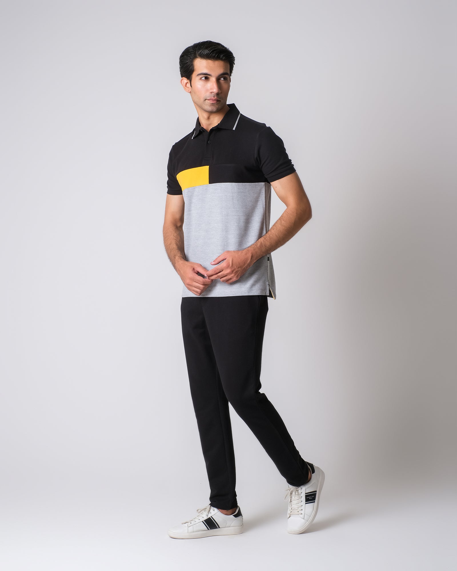 Men Panel Polo Tee - Engine - Buy Now