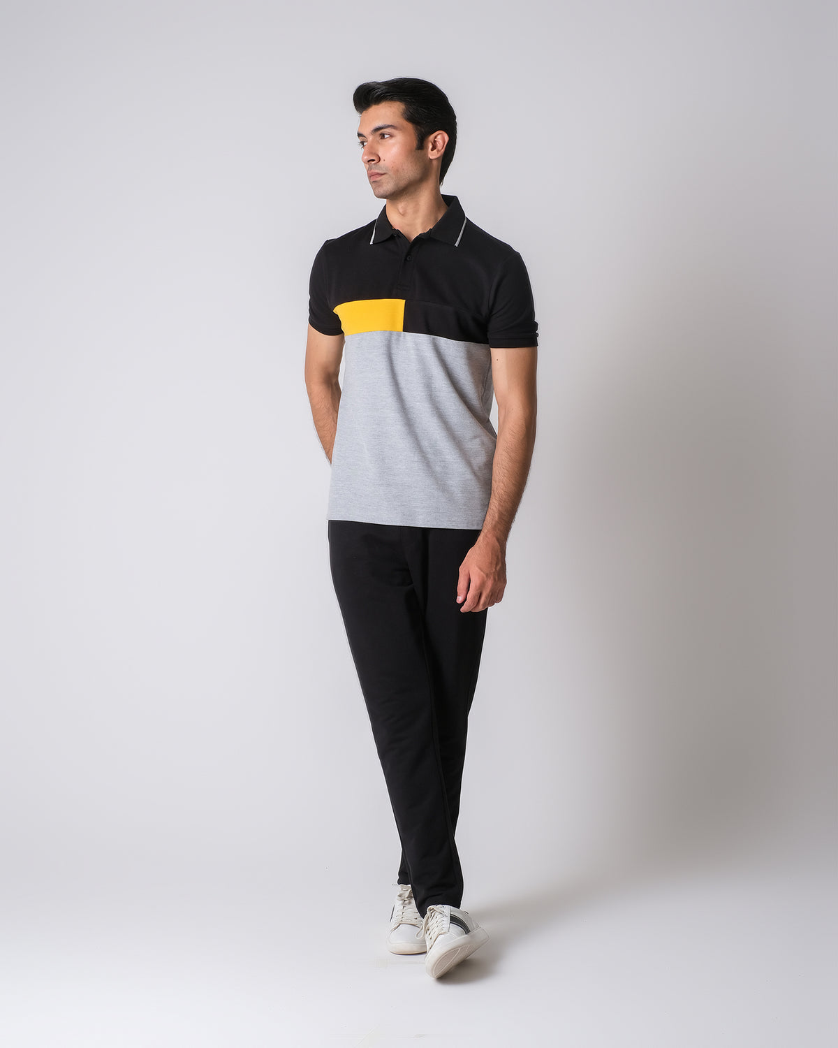 Men Panel Polo Tee - Engine - Buy Now