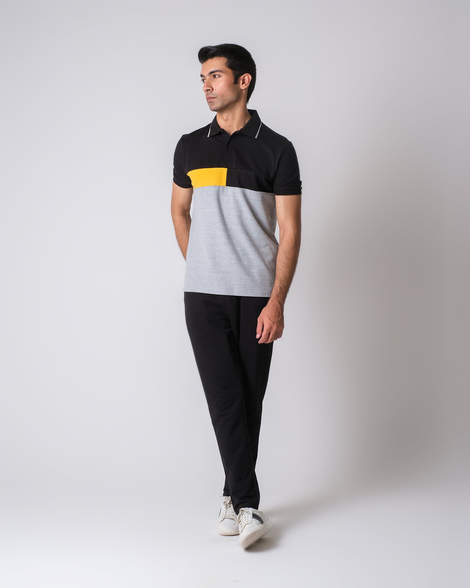 Men Panel Polo Tee - Engine - Buy Now