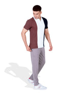 Men Contrast Panel Polo Tee - Engine - Buy Now