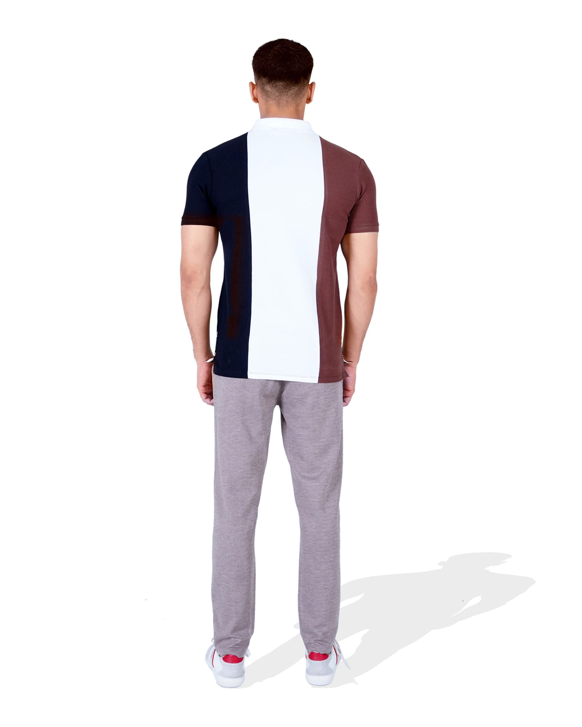 Men Contrast Panel Polo Tee - Engine - Buy Now