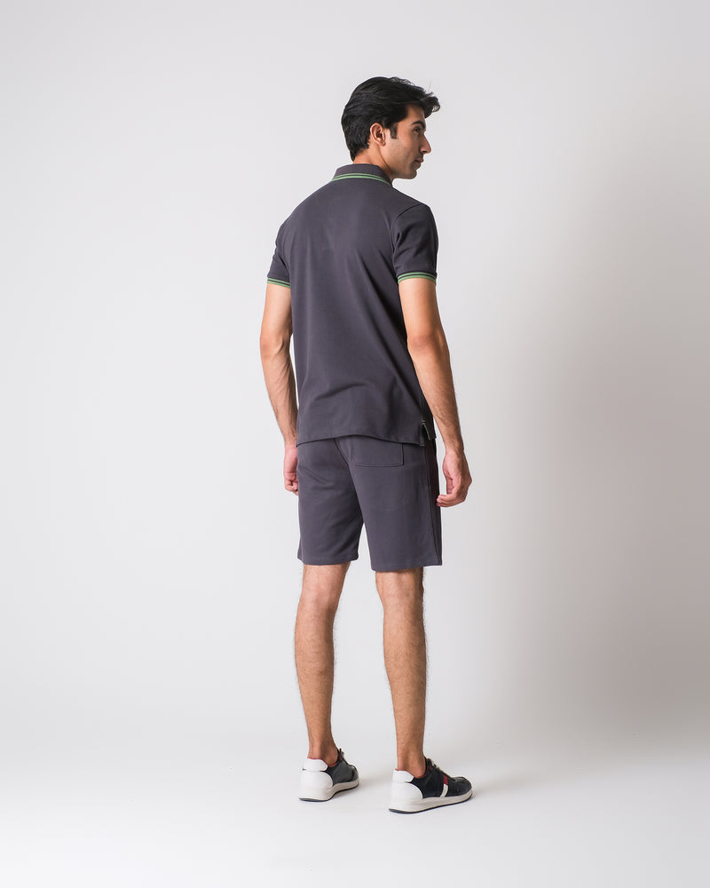 Men Solid Knitted Polo Tee - Engine - Buy Now