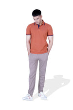 Men Solid Knitted Polo Tee - Engine - Buy Now