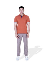 Men Solid Knitted Polo Tee - Engine - Buy Now