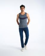 Men Sleeveless Panel Knit Vest - Engine - Buy Now