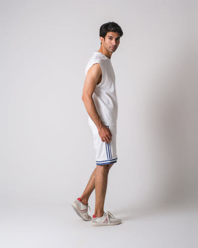 Men Sleeveless Graphic Knit Top