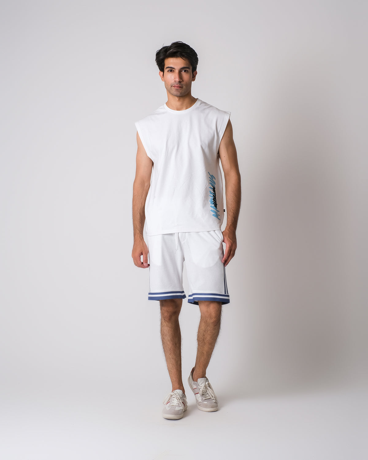 Men Sleeveless Graphic Knit Top - Engine - Buy Now