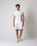 Men Sleeveless Graphic Knit Top