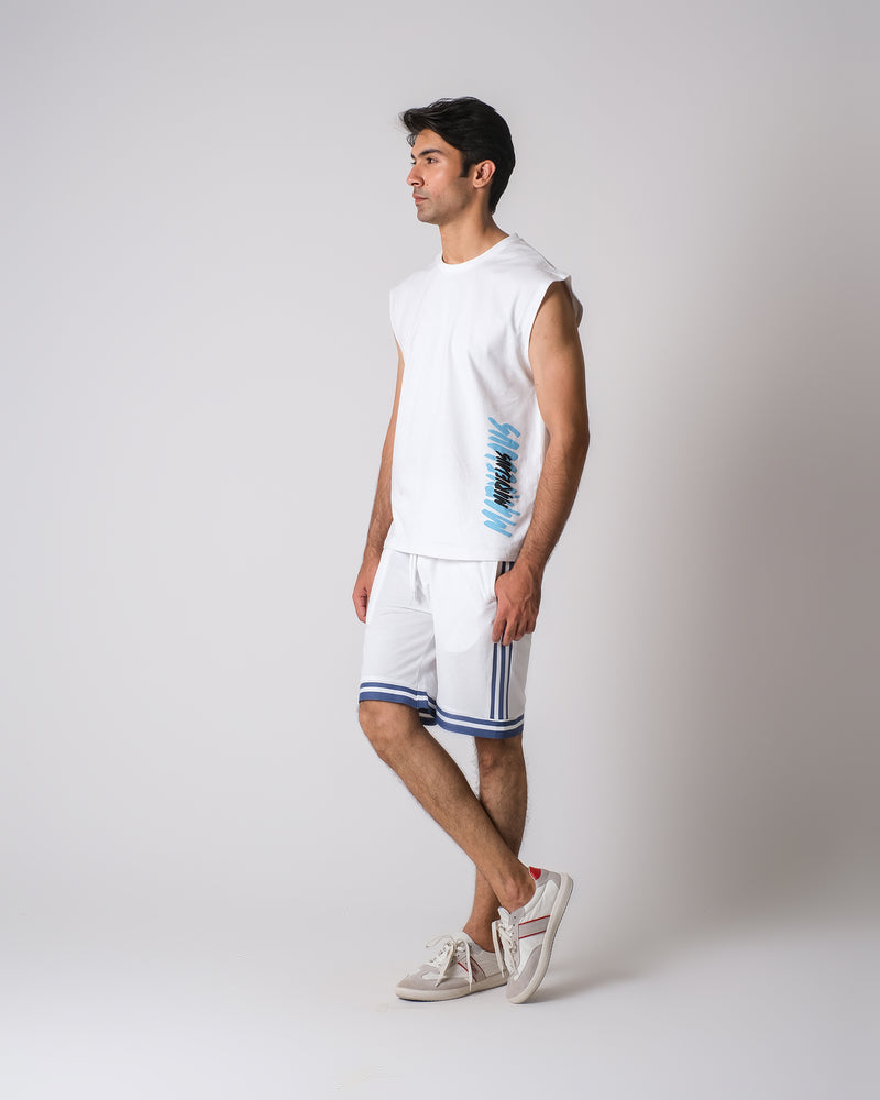 Men Sleeveless Graphic Knit Top - Engine - Buy Now