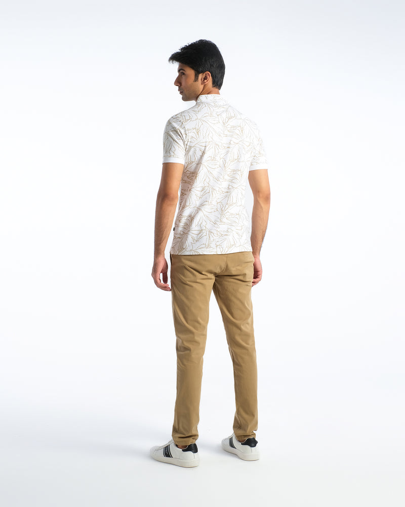 Men Ban Collar Polo Tee - Engine - Buy Now