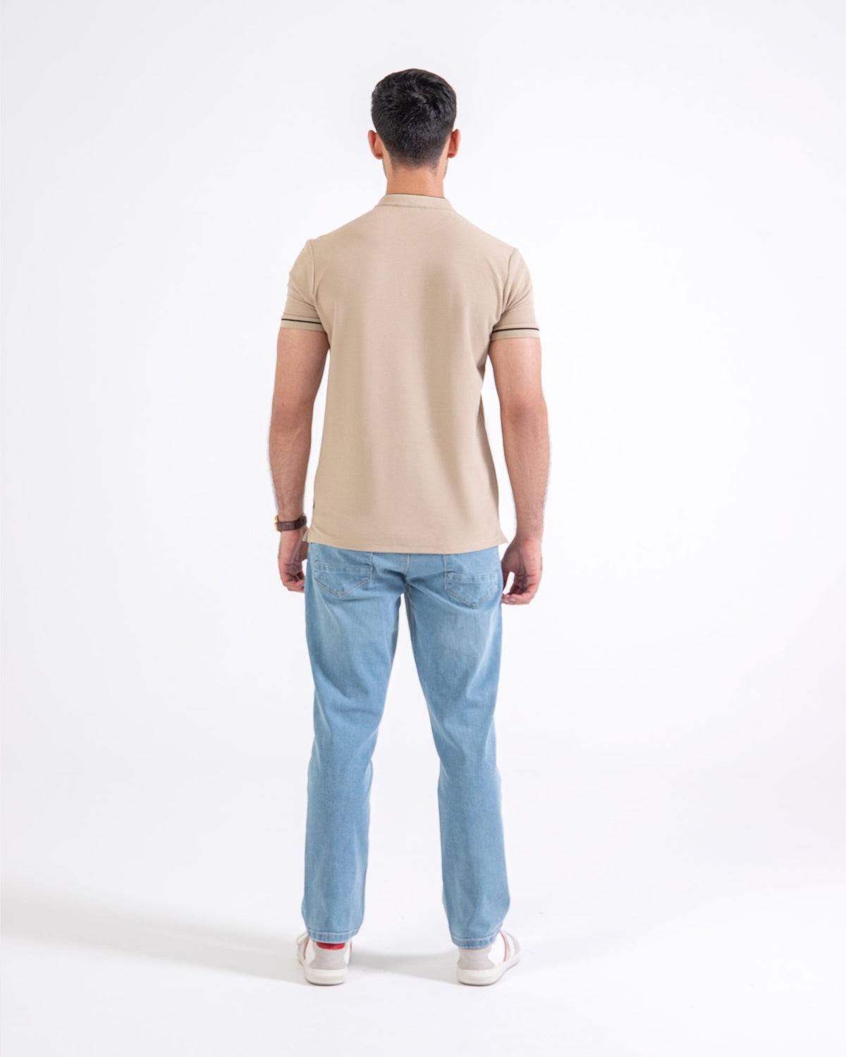Men Ban Collar Polo Tee - Engine - Buy Now