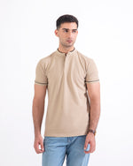 Men Ban Collar Polo Tee - Engine - Buy Now