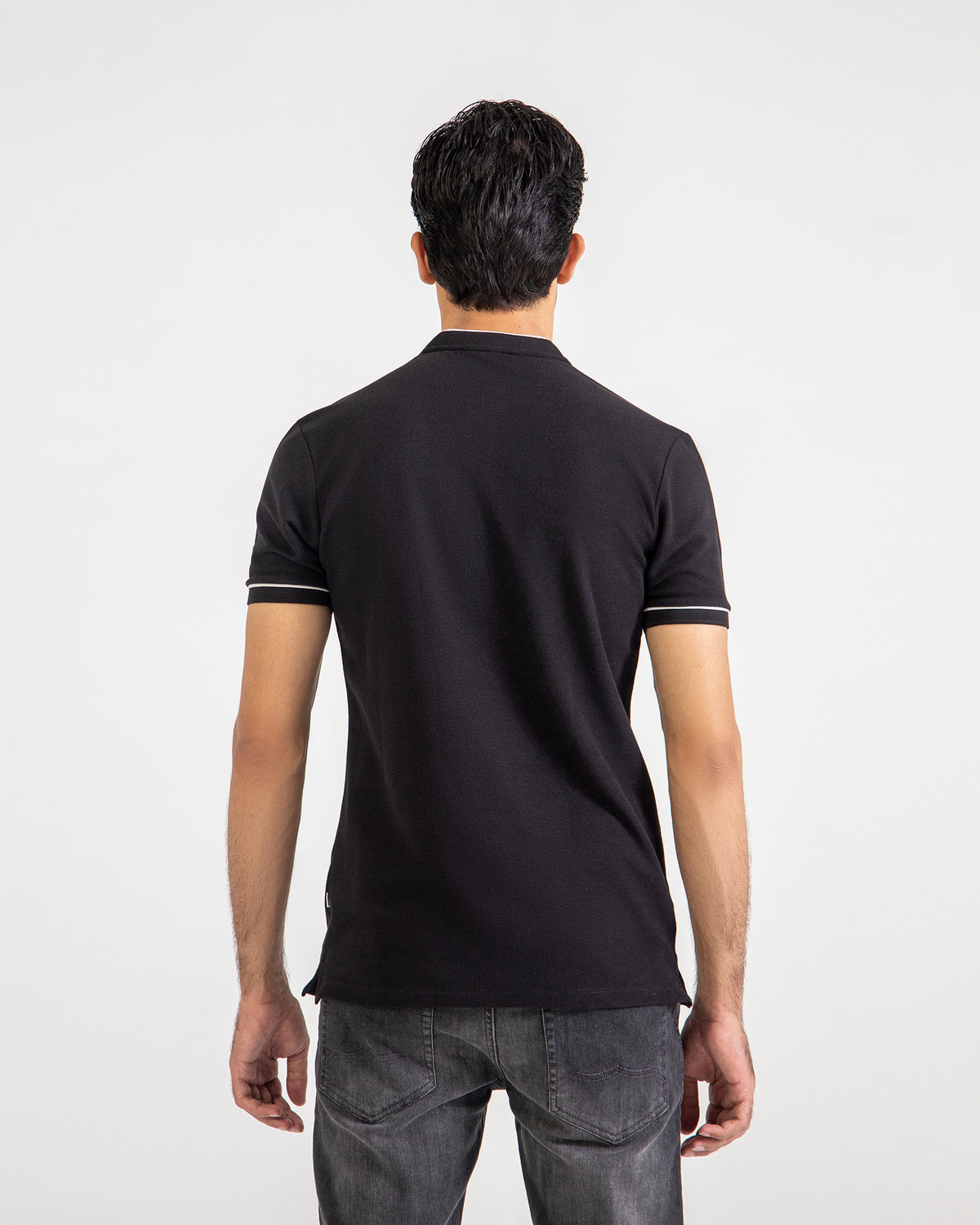 Men Ban Collar Polo Tee - Engine - Buy Now
