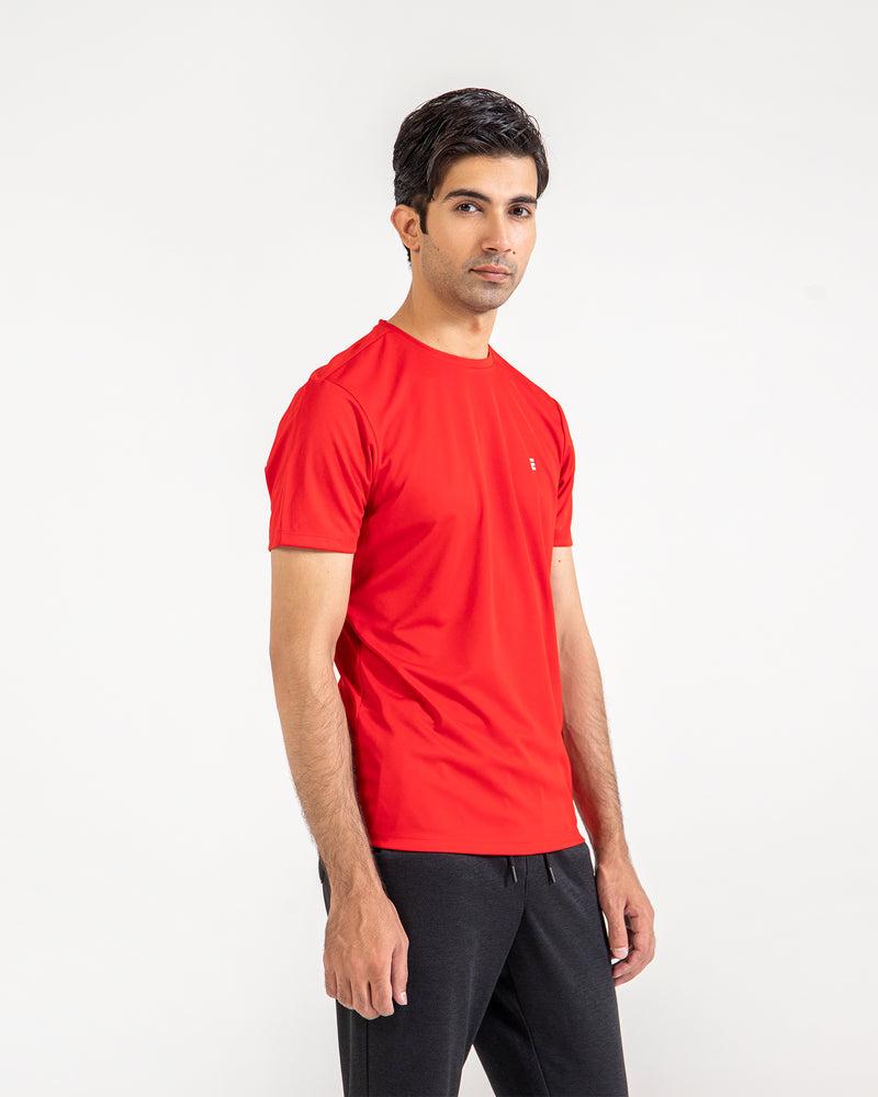 Men Plain Active Wear Tee - Engine - Buy Now