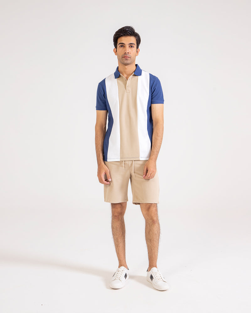 Men S/S Panel Polo Tee - Engine - Buy Now