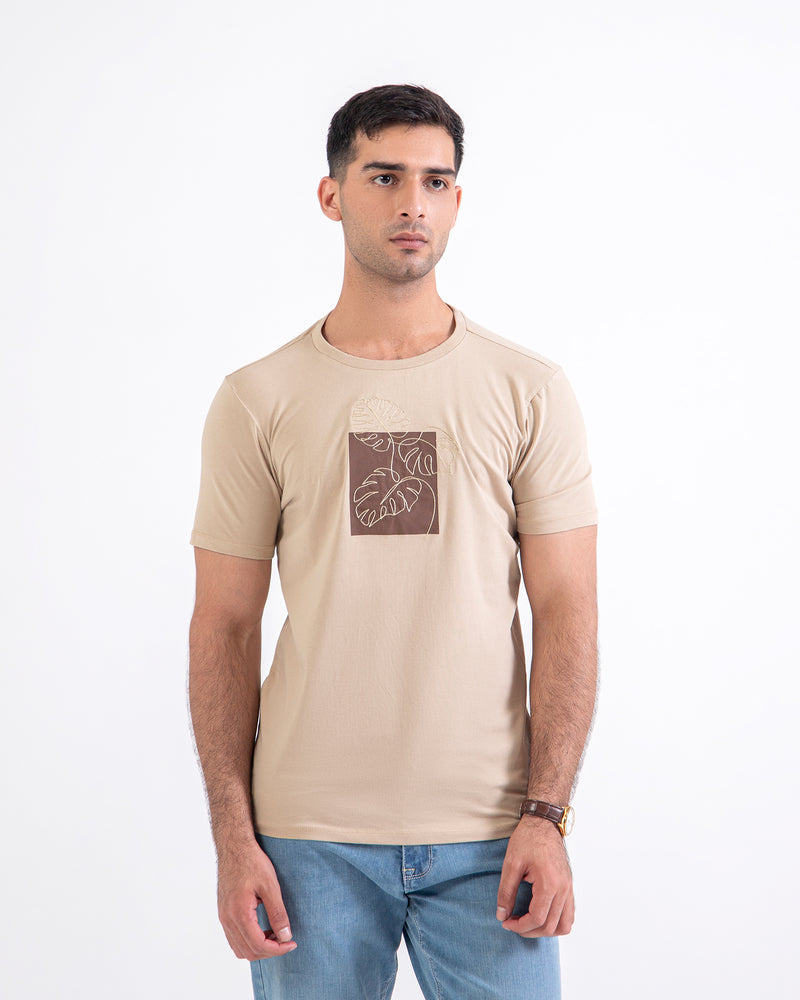 Men Embroidery T-Shirt - Engine - Buy Now