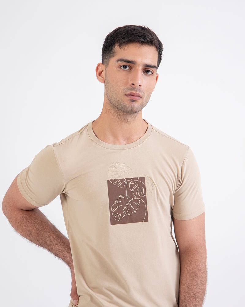 Men Embroidery T-Shirt - Engine - Buy Now