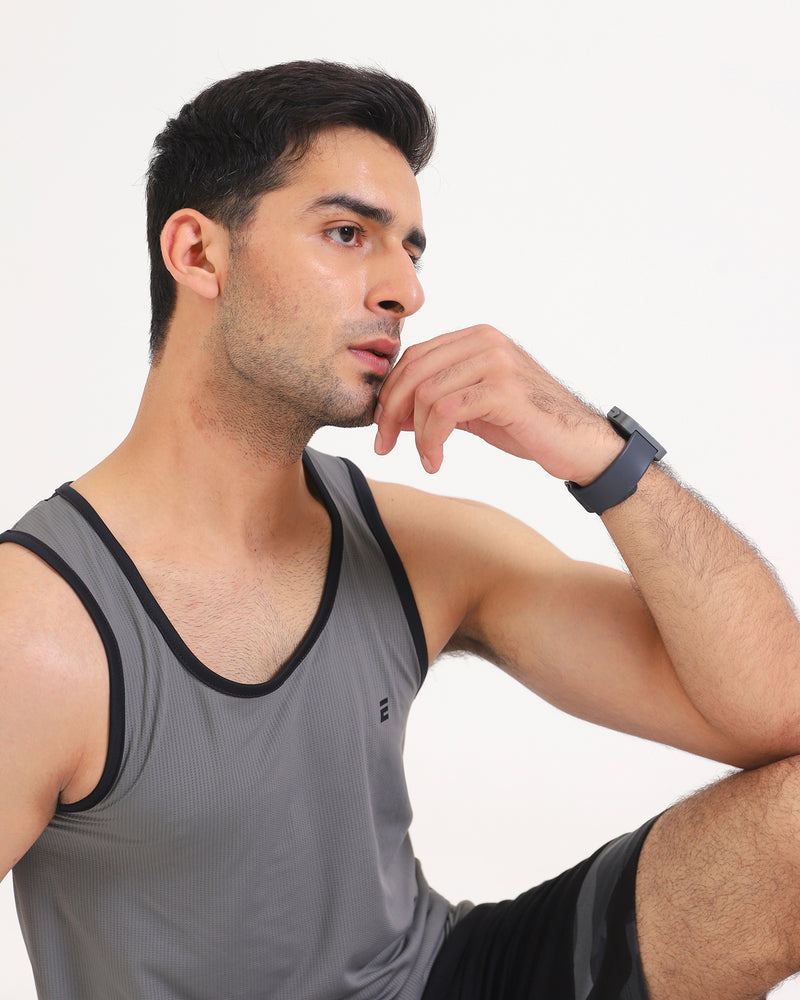 Men Panel Active Wear Vest - Engine - Buy Now
