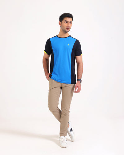Men Panel Active Wear Tee
