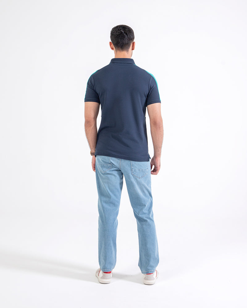 Men S/S Panel Polo Tee - Engine - Buy Now