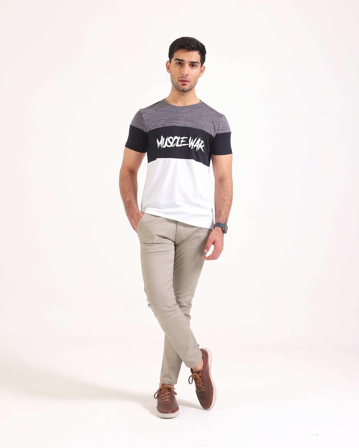 Men Active Wear Panel Tee - Engine - Buy Now