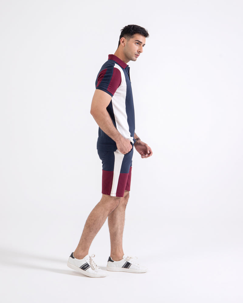 Men S/S Panel Polo Tee - Engine - Buy Now