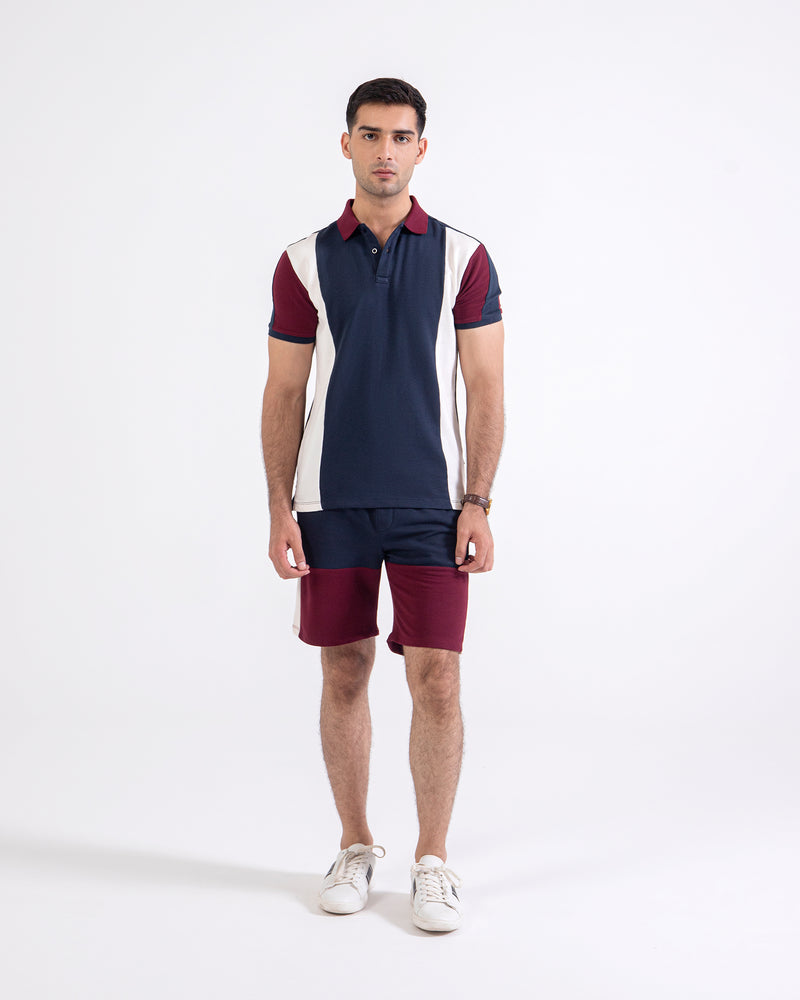 Men S/S Panel Polo Tee - Engine - Buy Now