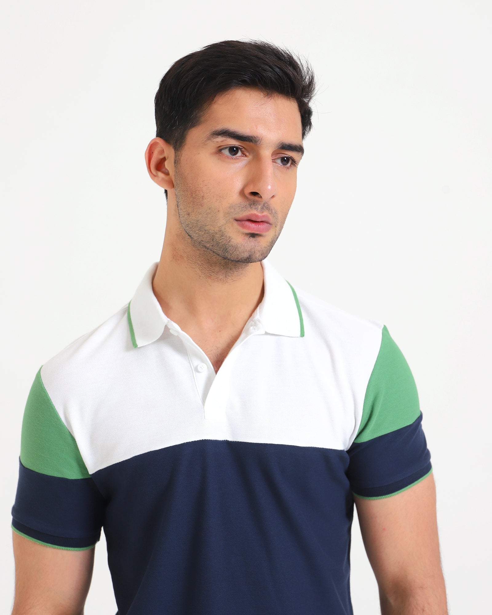Men S/S Panel Polo Tee - Engine - Buy Now