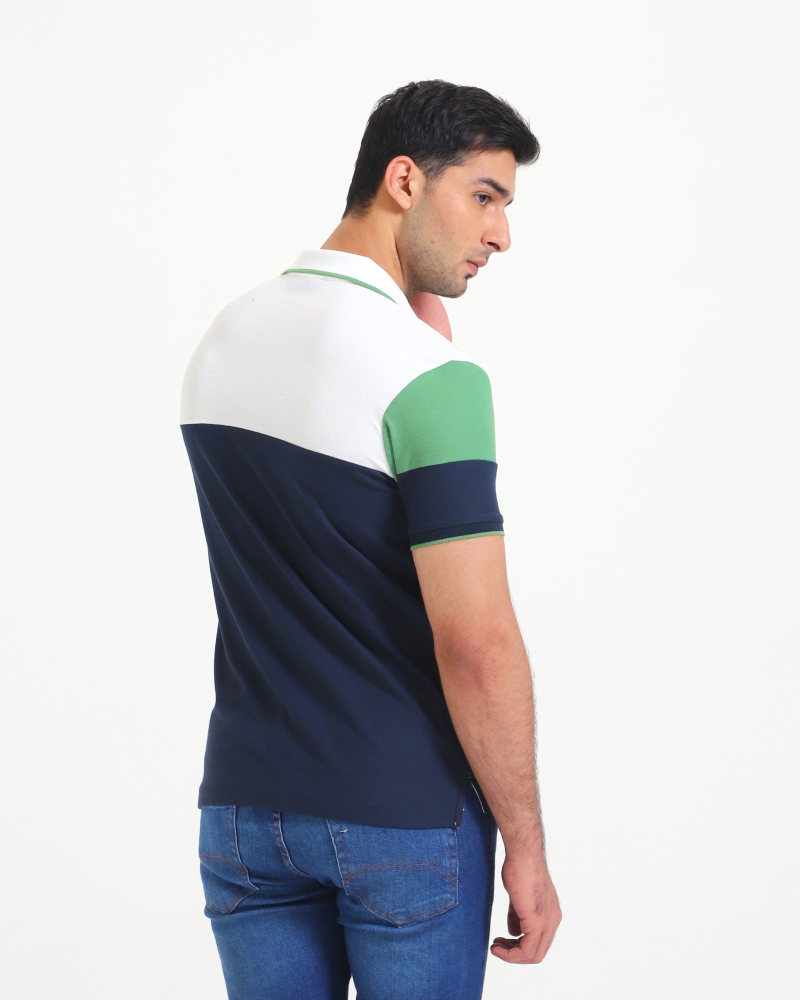 Men S/S Panel Polo Tee - Engine - Buy Now