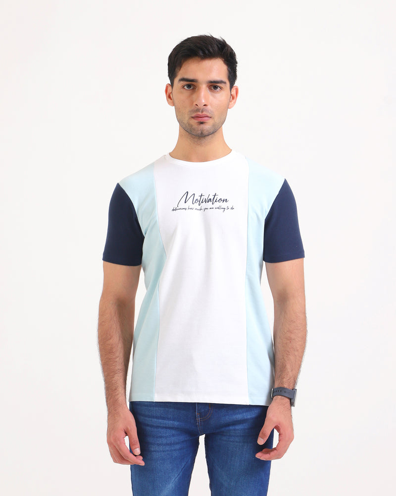 Men Panel T-Shirt - Engine - Buy Now