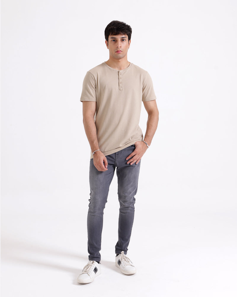 Men S/S Basic Henley - Engine - Buy Now