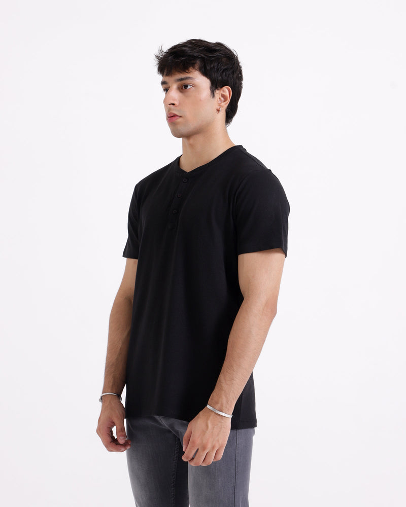 Men S/S Basic Henley - Engine - Buy Now
