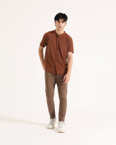 Men Basic S/S Button Down