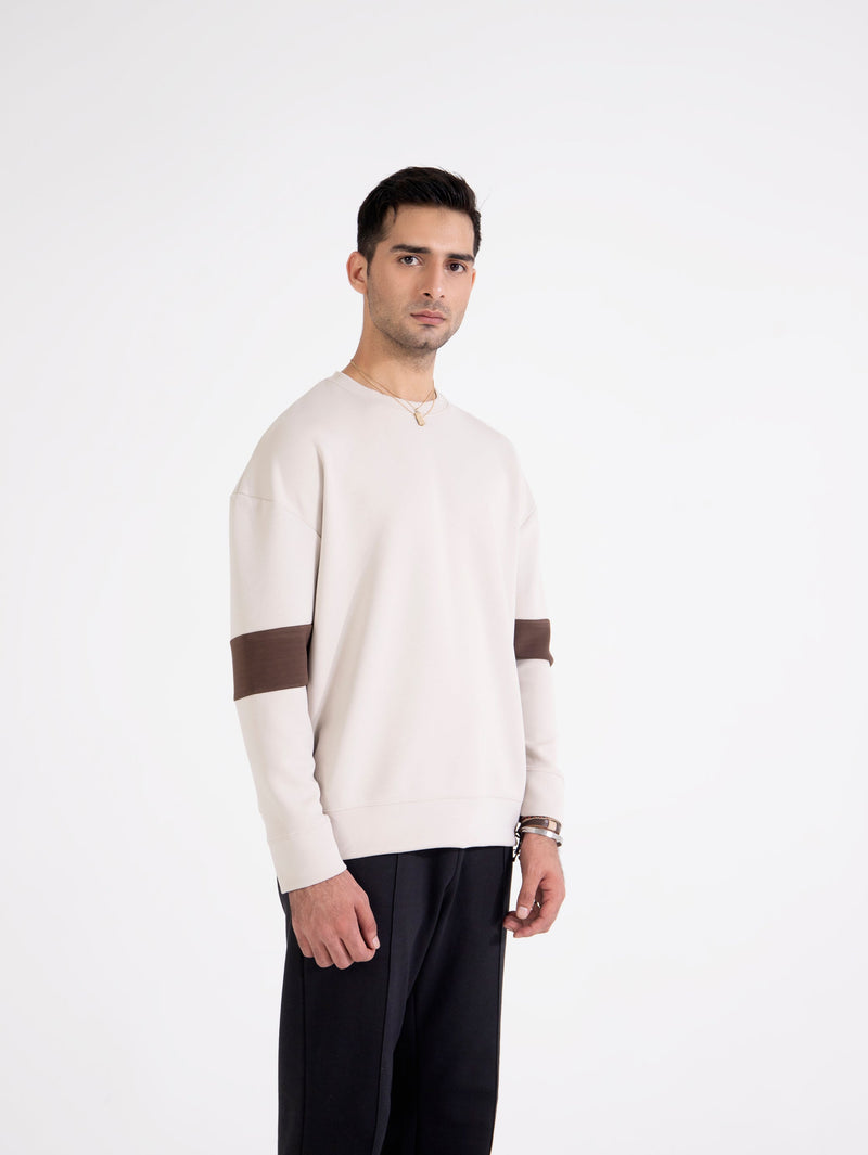 Men Panel Loose Fit Sweatshirt - Engine - Buy Now