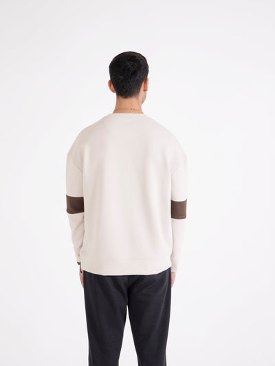 Men Panel Loose Fit Sweatshirt