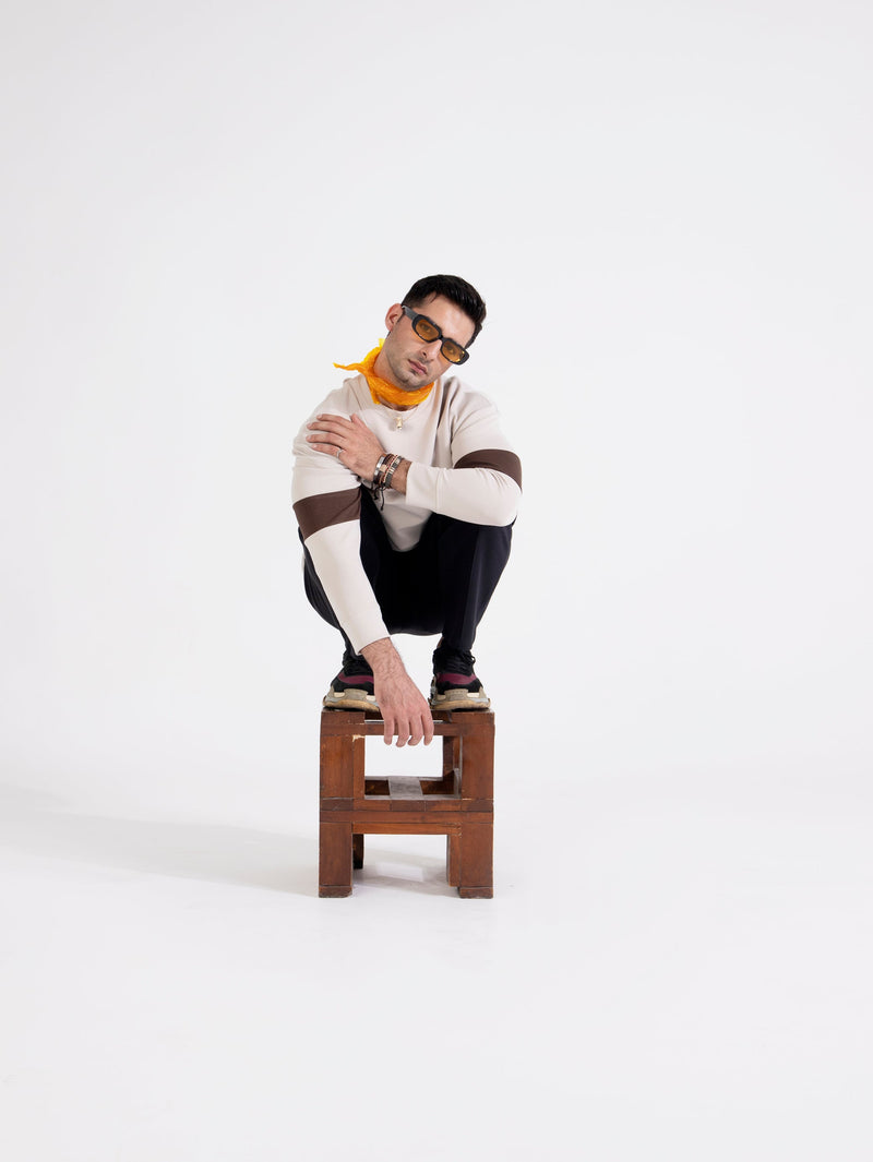 Men Panel Loose Fit Sweatshirt - Engine - Buy Now