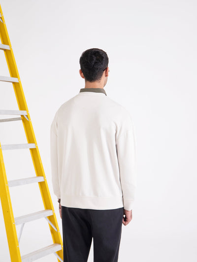 Men Basic Loose Fit Sweatshirt