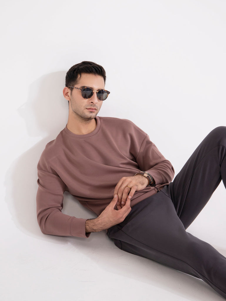 Men Basic Loose Fit Sweatshirt