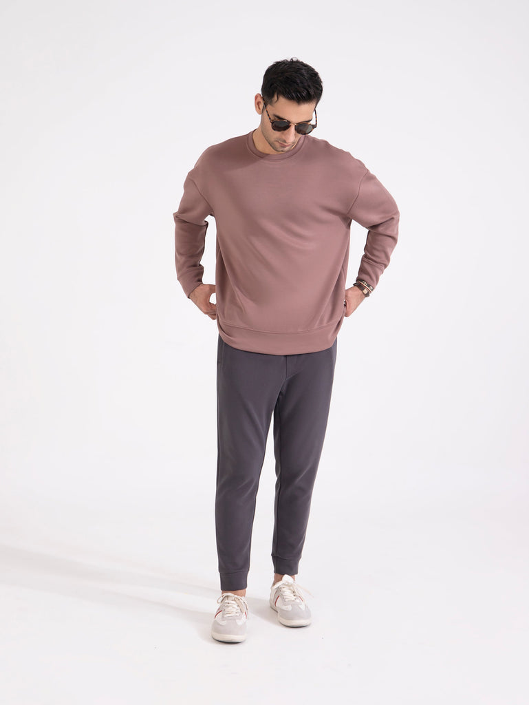 Men Basic Loose Fit Sweatshirt